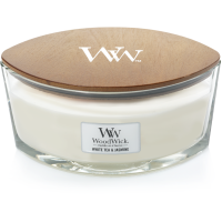 Woodwick White Tea & Jasmine Ellipse Candle
