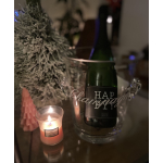 Champagnekoeler glas met opdruk “Champagne”