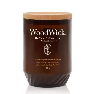 Woodwick ReNew Incense & Myrrh Large Candle