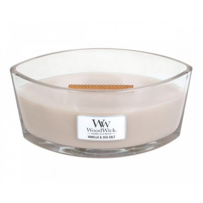 Woodwick Vanilla Sea Salt Ellipse candle 