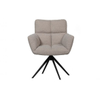 WOOOD Vinny Draaistoel met armleuning Bouclé Zand