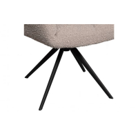 WOOOD Vinny Draaistoel met armleuning Bouclé Zand