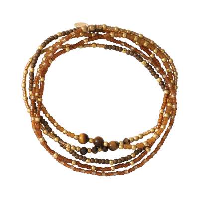 Together Tiger Eye Gold Armband