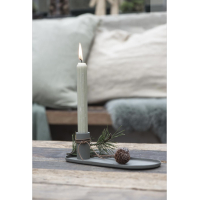 Kaarsenstandaard ovaal dusty green