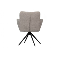 WOOOD Vinny Draaistoel met armleuning Bouclé Zand