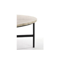 Salontafel marmer met metalen onderstel 