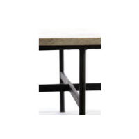 Salontafel marmer met metalen onderstel 