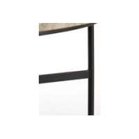 Salontafel marmer met metalen onderstel 