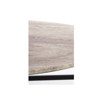 Salontafel marmer met metalen onderstel 