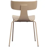 Form houten stoel metalen poot zand WOOOD
