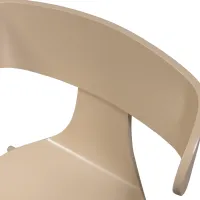 Form houten stoel metalen poot zand WOOOD