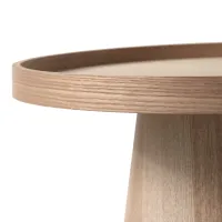 Maud bijzettafel conisch hout naturel 50xø45 cm