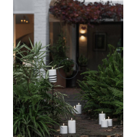 NIEUW Uyuni Outdoor LED pillar candle white 8,4 x 20 cm