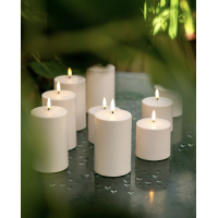 NIEUW Uyuni Outdoor LED pillar candle white 8,4 x 10 cm