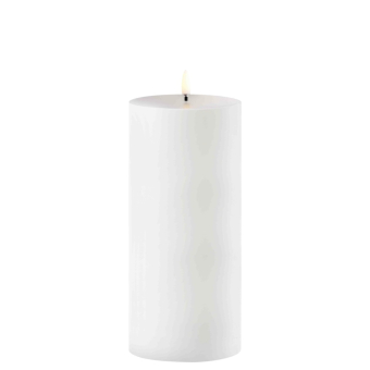 NIEUW Uyuni Outdoor LED pillar candle white 8,4 x 20 cm