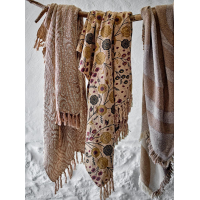 Eydis plaid Nature gerecycled katoen Bloomingville