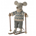 Maileg Winter mouse with ski set, Dad