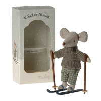 Maileg Winter mouse with ski set, Dad