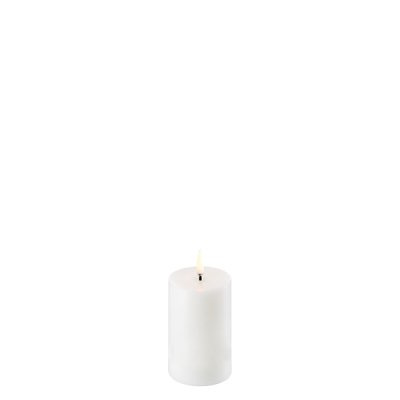 Uyuni stompkaars pillar candle 5 x 7,5 cm Nordic White