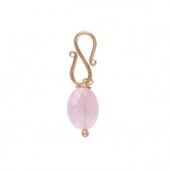 Rozenkwarts Edelsteen Vergulde Hanger A Beautiful Story