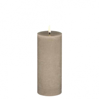 Uyuni stompkaars pillar candle sandstone 7,8 x 20,3 cm