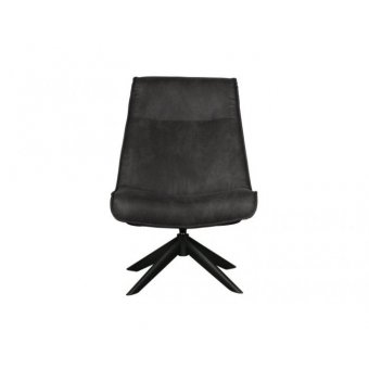 Draaifauteuil kunstleer zwart