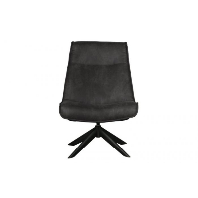 Draaifauteuil kunstleer zwart