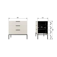 WOOOD Adam Ladekast Grenen Dust