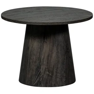 WOOOD Maan Salontafel MDF Donkerbruin 45xØ60 cm