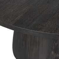 WOOOD Maan Salontafel MDF Donkerbruin 45xØ60 cm