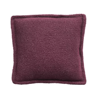 Kussen bouclé aubergine 55x55cm