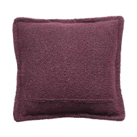 Kussen bouclé aubergine 55x55cm