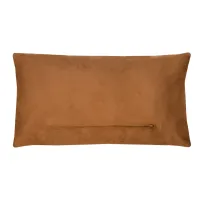 Kussen suéde streep mocha mousse aubergine 60x36cm