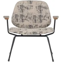 Aure fauteuil chenille beige/zwart