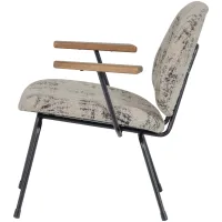 Aure fauteuil chenille beige/zwart