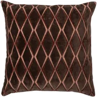 WOOOD Aziz Kussens Velvet Bruin/Naturel – Set van 3