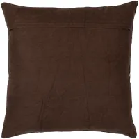 WOOOD Aziz Kussens Velvet Bruin/Naturel – Set van 3