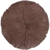 WOOOD Aziz Kussens Velvet Bruin/Naturel – Set van 3