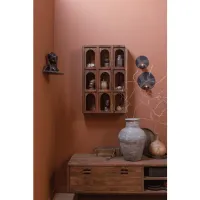 Set van 2 Bak dienbladen hout bruin WOOOD