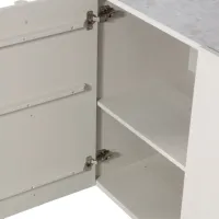 Dressoir grenen dust met optioneel blad van lavasteen