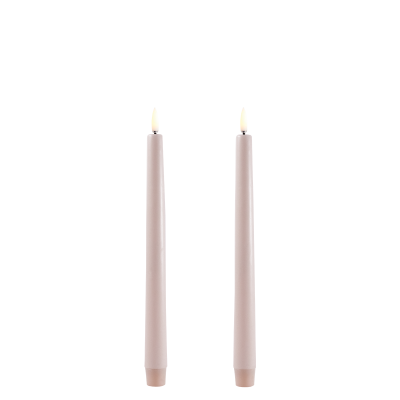 Uyuni Dinerkaars Taper Candle Beige 2,3 x 25,5 cm (set a 2)