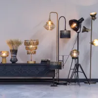 WOOOD Bequest TV-meubel Hout Zwart 160 cm