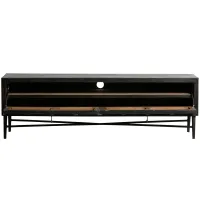 WOOOD Bequest TV-meubel Hout Zwart 160 cm