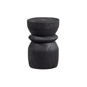 Bikkel kruk hout zwart