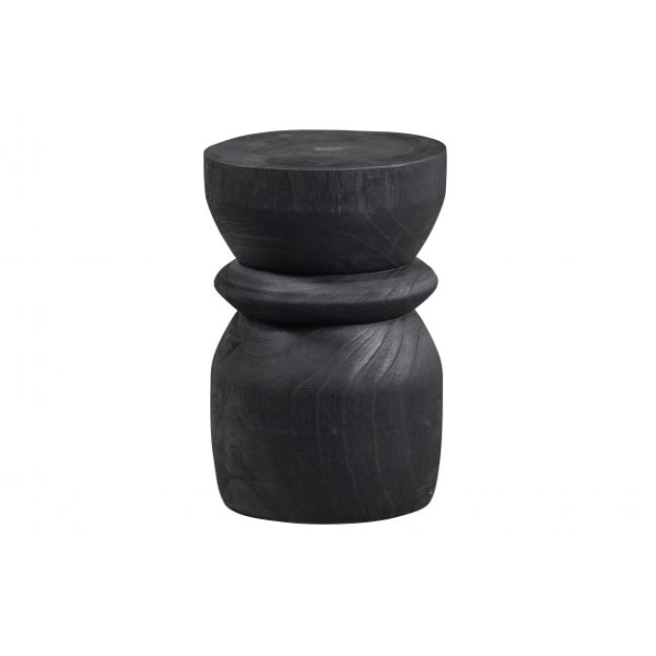 Bikkel kruk hout zwart