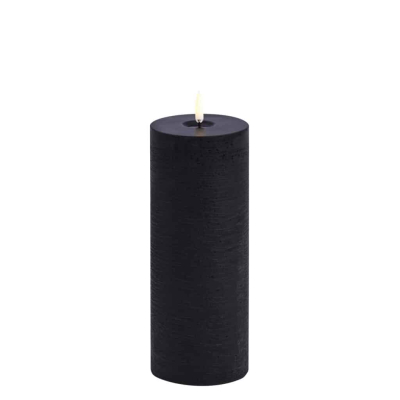 Uyuni stompkaars pillar candle forest black 7,8 x 20,3 cm zwart