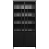 Exhibit XL 2-deurs vitrinekast metaal zwart