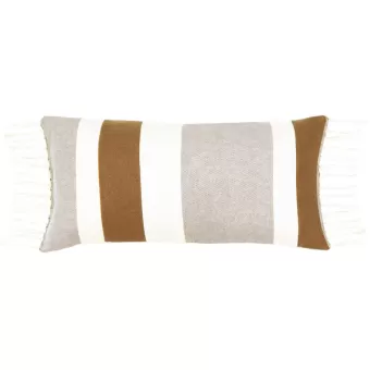 Kussen bohemian camel ecru 33x70cm