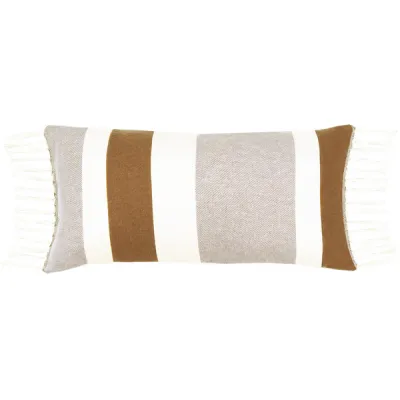 Kussen bohemian camel ecru 33x70cm