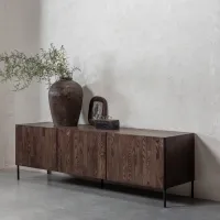 WOOOD Bono Gravure TV Meubel Essen Bruin